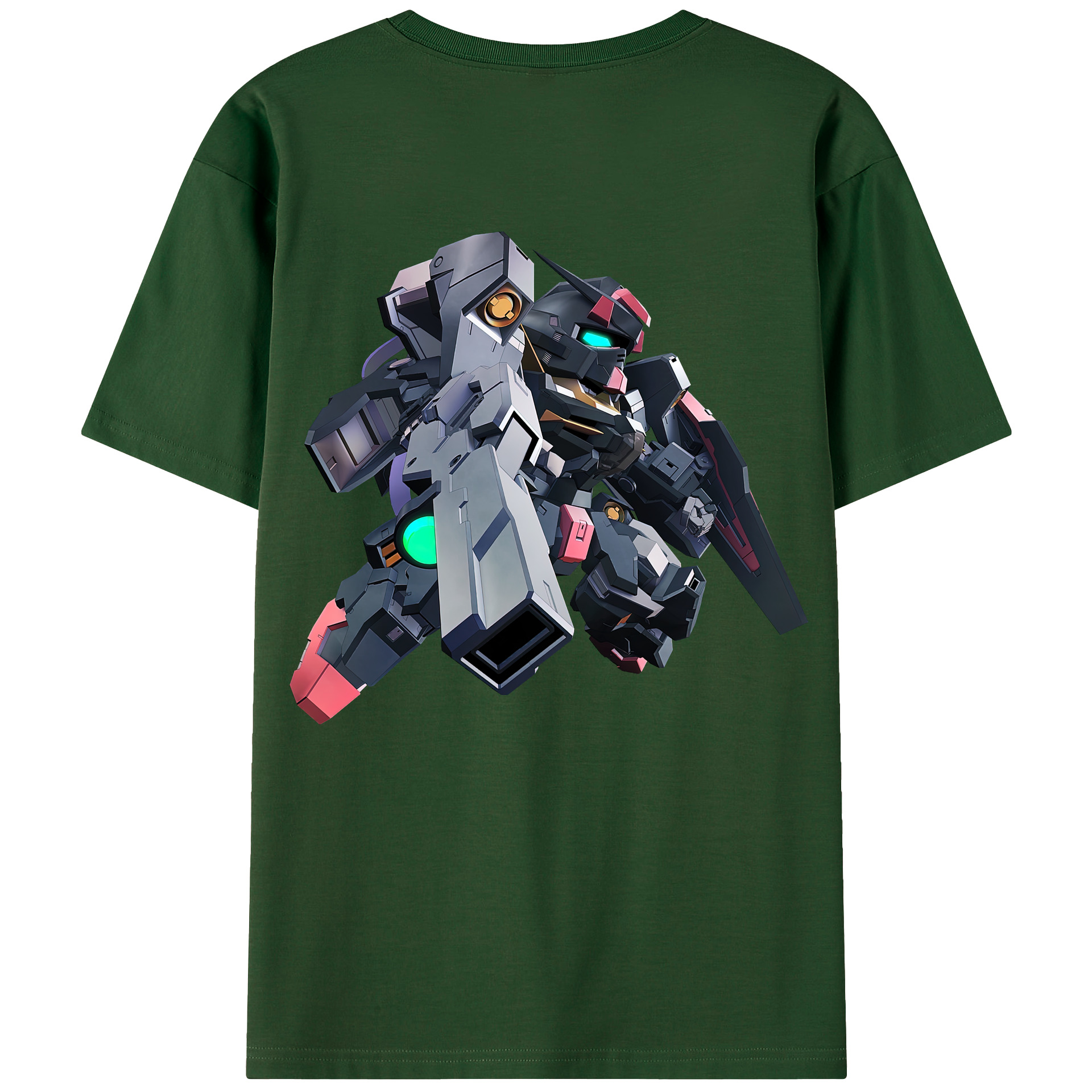 （画像用） 機動戦士ガンダム Mobile Suit Gundam 綿100％半袖Tシャツ（背面プリント）
